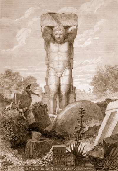 Temple at Agrigentum, Sicily, from 
